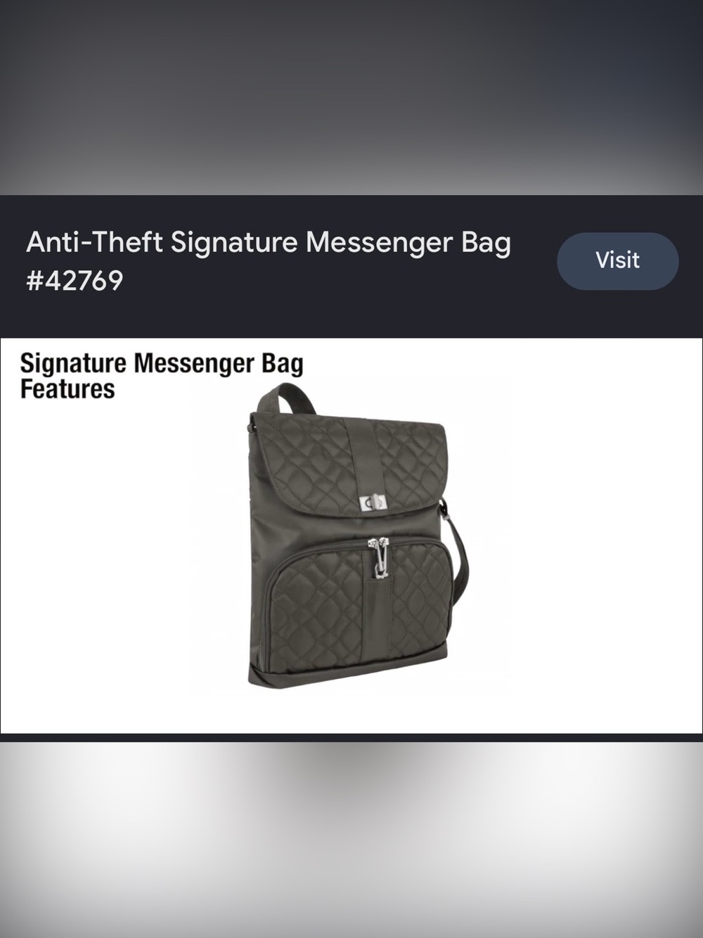 Travelon Messenger Bag